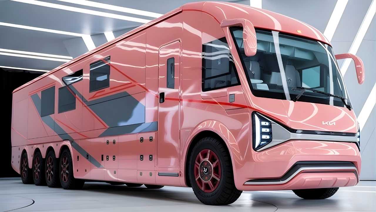 2026 Kia Motorhome Features Fully Electric Powertrain With AI Controls And Advanced Comfort Technology